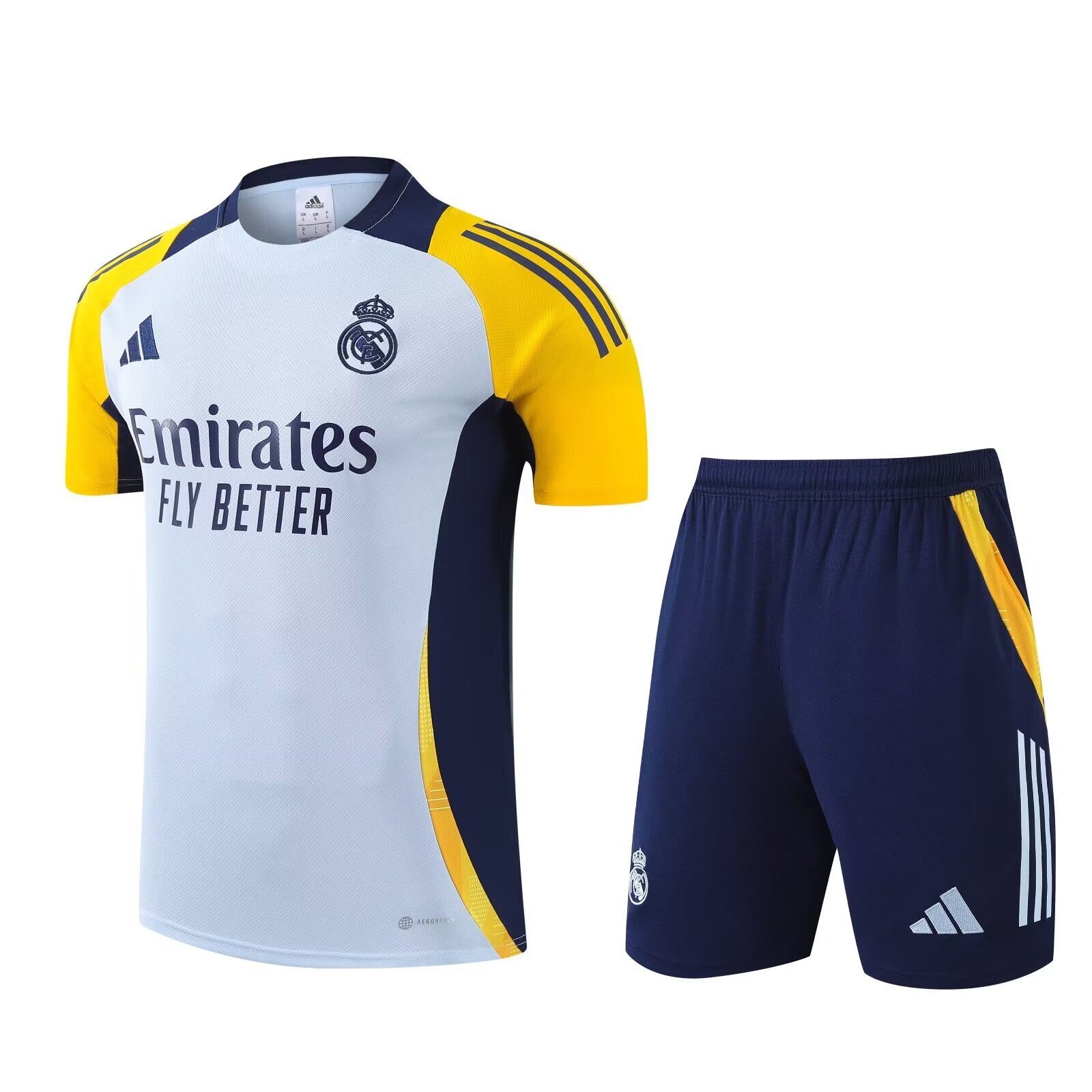 AAA Quality Real Madrid 24/25 Light Blue/Yellow Training Kit